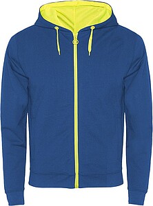 Unisex mikina ROLY FUJI, královská modrá/žlutá, S