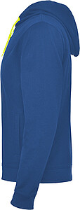 Unisex mikina ROLY FUJI, královská modrá/žlutá, S