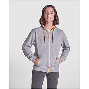 Unisex mikina Roly Fuji, velikost XL, šedá/žlutá