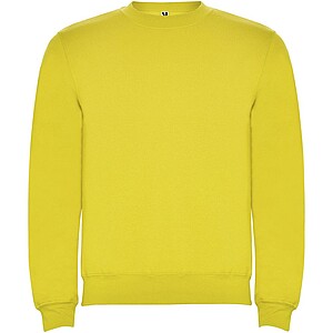 Unisex mikina s kulatým výstřihem, ROLY CLASICA, žlutá, vel. M