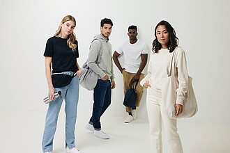 Unisex nebarvená mikina Iqoniq Denali z recyklované bavlny, hnědá, L