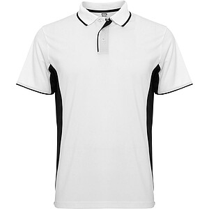Unisex polokošile Roly Montmelo, bílá/černá, velikost M
