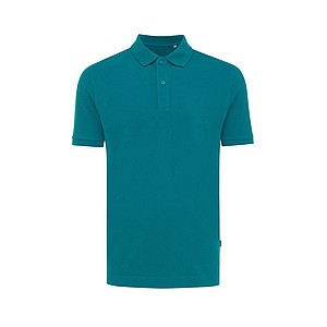 Unisex polotriko Iqoniq Yosemite z recyklované bavlny, tyrkysová, L