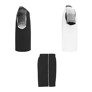 Unisex sada Roly Juve, bílá/černá, velikost S