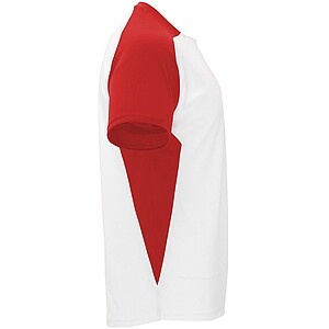 Unisex tričko Roly Bugatti, bílá/červená, velikost L