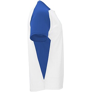 Unisex tričko Roly Bugatti, bílá/královská modrá, velikost S
