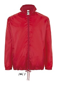 Unisex větrovka SOLS SHIFT - UNISEX WATER REPELLENT WINDBREAKER, červená, XS