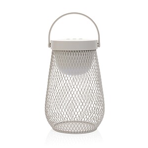 USB dobíjecí stolní lampa z RCS recyklovaného plastu, šedá