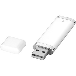 USB Flat, 2 GB, bílá, cena na vyžádání s potiskem