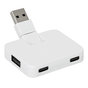 USB hub, bílá - reklamní předměty