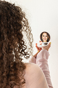 USB LED make-up zrcátko z RCS RPET, béžová