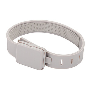 USB LED sportovní svítilna z RCS RPET, šedá