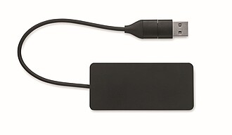 USB rozbočovač, černý