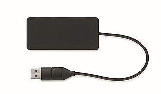 USB rozbočovač, černý