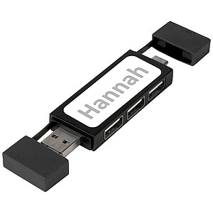 USB rozbočovač, černý