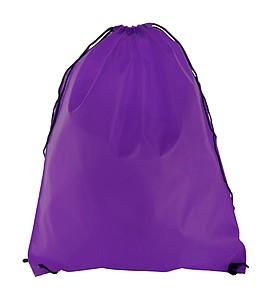 Vak se stahováním šňůrkou, 210T polyester, fialový - batoh s potiskem