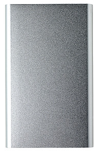 VALUR Hliníková powerbanka s kapacitou 4000 mAh, stříbrná - reklamní předměty
