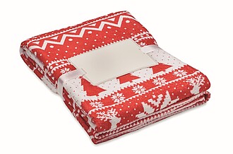 VANELA Fleecová deka z RPET 190g, červená