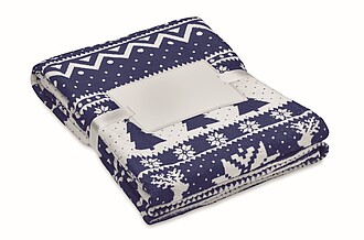 VANELA Fleecová deka z RPET 190g, tmavě modrá