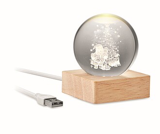 Vánoční křišťálová LED koule