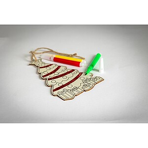 Vánoční ozdoba na stromeček, hnědá