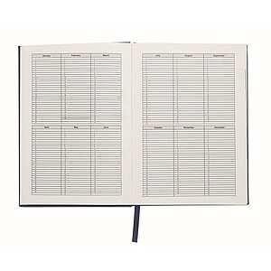 Věčný denní plánovač A5, tmavě námořní modrá