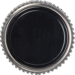 Velká nerezová láhev se třpytivými kamínky 500 ml, šedá