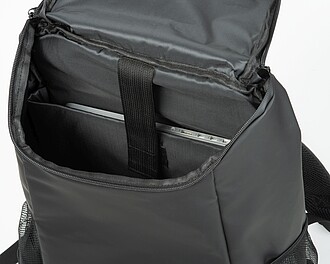 Velký batoh z umělé kůže, černá