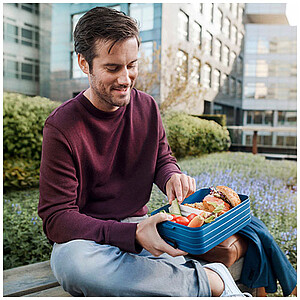 Velký obědový box, modrý