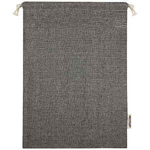 Větší dárková taška z recyklované bavlny, černá