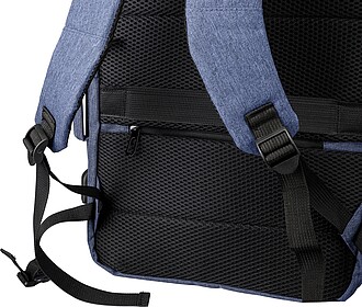 VIMAN Batoh a taška na notebook z recyklovaného recyklovaného polyesteru polyesteru, modrá