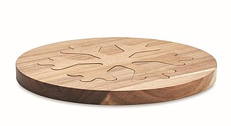 VLOČKA Sada dvou podložek pod hrnek, dekor vločka