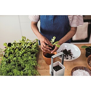 Vnitřní zahrádka s LED světlem, bílá