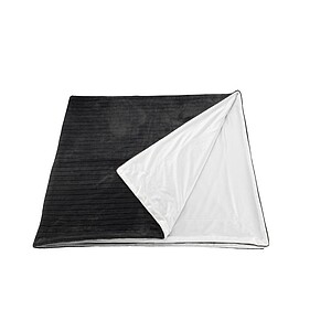 VS AVARUA Hebká deka, šedá (jemný proužek) - deka s vlastním potiskem