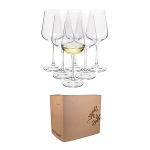 VS MORETON 6 Sada sklenic 6 ks na víno, 250 ml - sklenice s vlastním potiskem