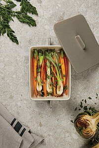 Všestranná gratinovací miska, šedá