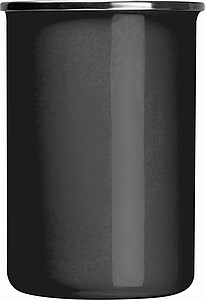 Vysoký plecháček, 550ml, černý