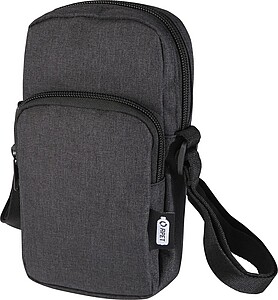 WARIA Crossbody taštička na telefon s nastavitelnými popruhy, antracitová