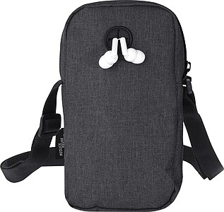 WARIA Crossbody taštička na telefon s nastavitelnými popruhy, antracitová