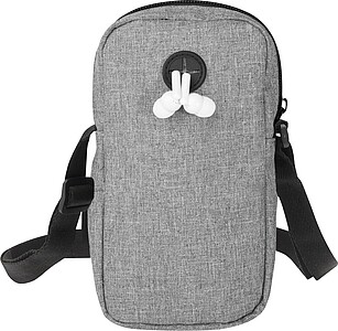 WARIA Crossbody taštička na telefon s nastavitelnými popruhy, šedá