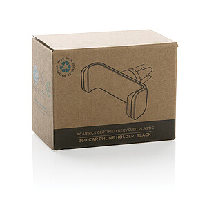 WENDOR Držák telefonu do auta z recyklovaného plastu, černá