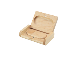 WOODY dřevěné USB v dřevěné krabičce s potiskem