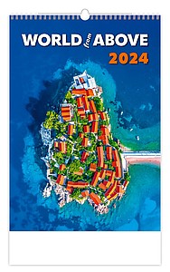 World from Above 2025, nástěnný kalendář, prodloužená záda - reklamní kalendáře