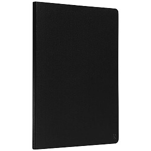 Zápisník A5 s měkkou vazbou, 144 linkovaných stran, kamenný papír, černý - ekologické reklamní předměty