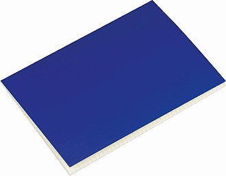 Zápisník A5 se čtverečkovaným papírem, 100 stran, modrý - reklamní zápisník