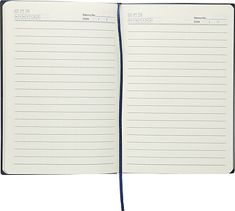 Zápisník s pevnými deskami, modrá