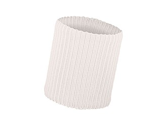 Žebrovaný nákrčník, bílá