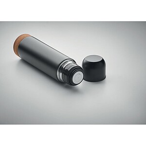 ZEHRA Dvoustěnná termoska z recyklované nerezové oceli, 500 ml, černá