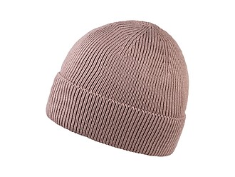 Zimní čepice s lemem, béžová