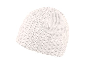 Zimní čepice s lemem, bílá